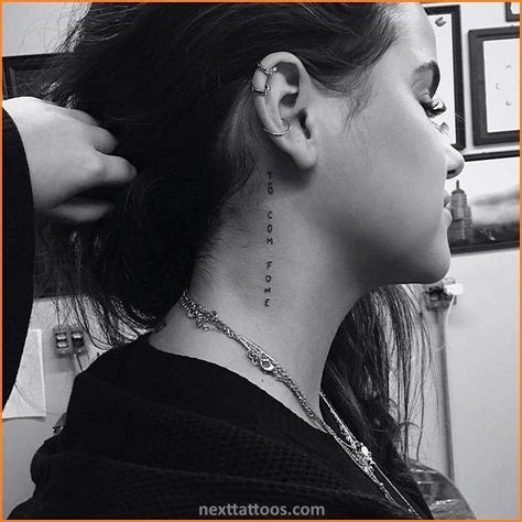 feminine womens front neck tattoos|Unique and Chic Feminine Neck Tattoo Designs